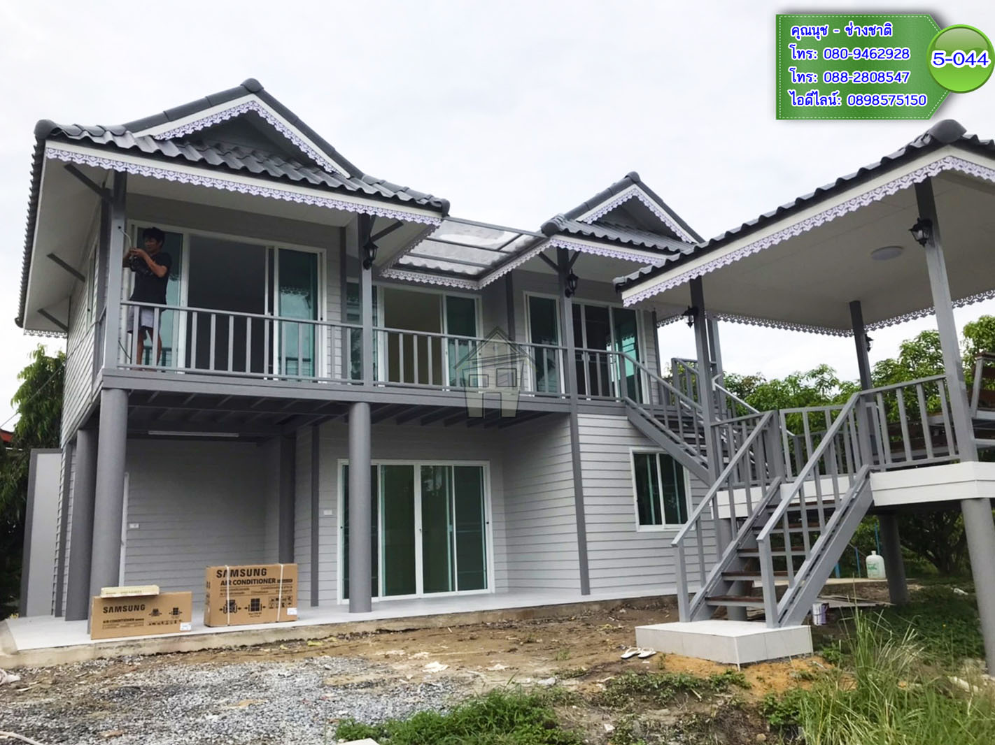 5-044 บ้านน็อคดาวน์ - บ้านหลังใหญ่ - ทรงมะนิลา