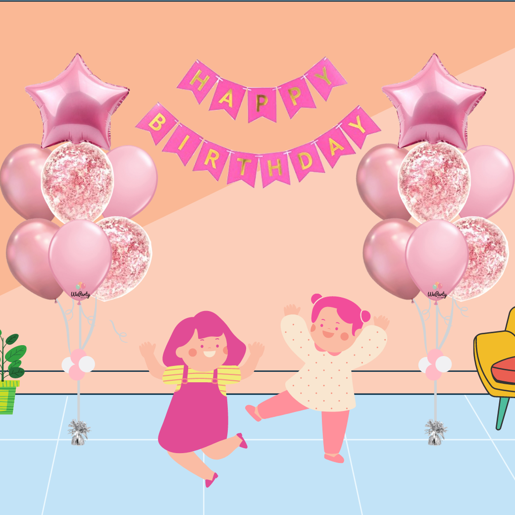 HAPPY BIRTHDAY Flag Banner ป้ายธงวันเกิด (สนใจสั่งซื้อผ่าน Line: @weparty)