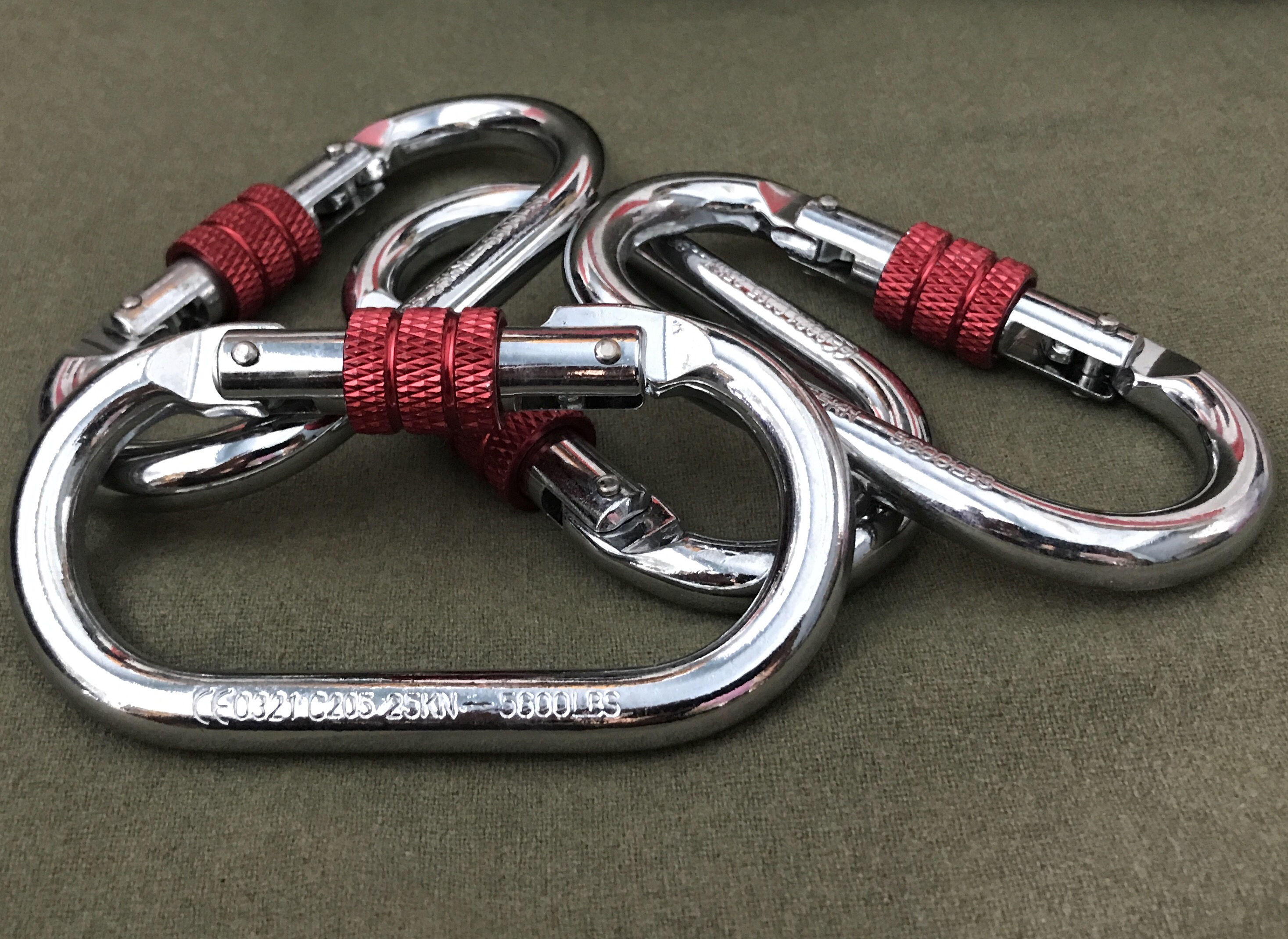 carabiner - สำหรับปืนเขา โรยตัว รับน้ำหนักได้ 25KN