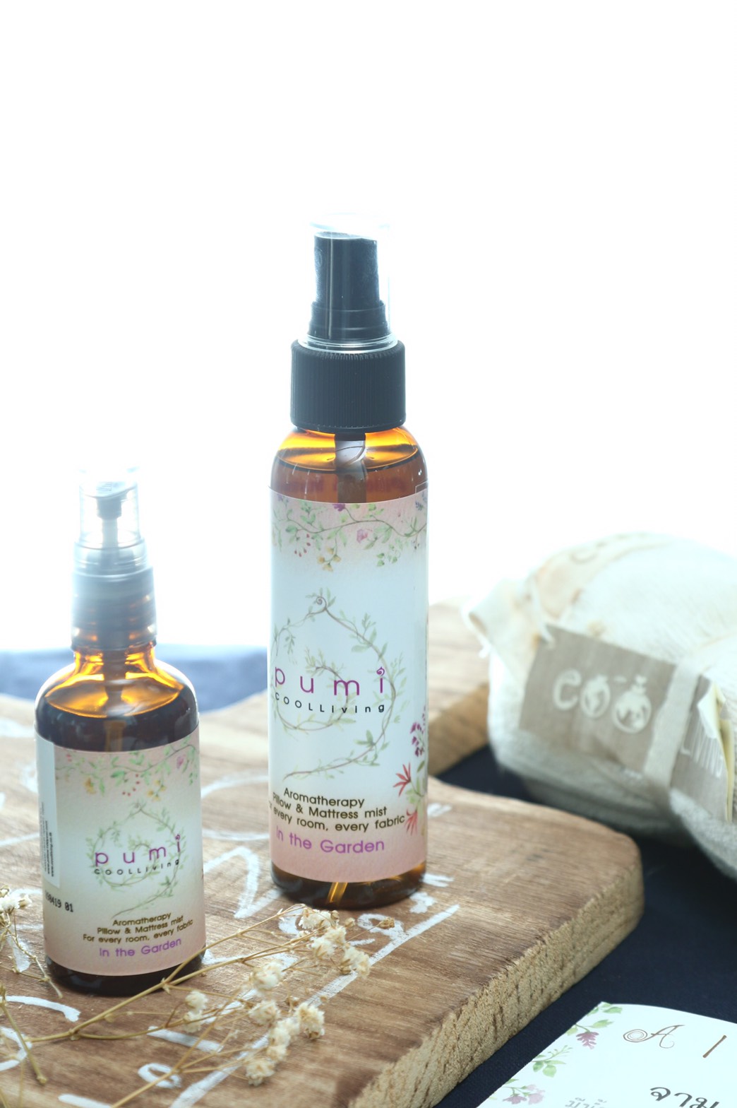 pumi 50 ml. Allergy Pillow & Mattress Mist สเปรย์ก่อนนอน in the garden 50ml