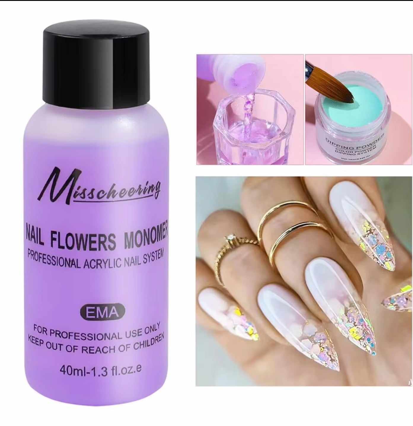 น้ำยาต่อเล็บ ปั้นอะคริลิค น้ำยาMonomer Acrylic Nail ขนาด40ml