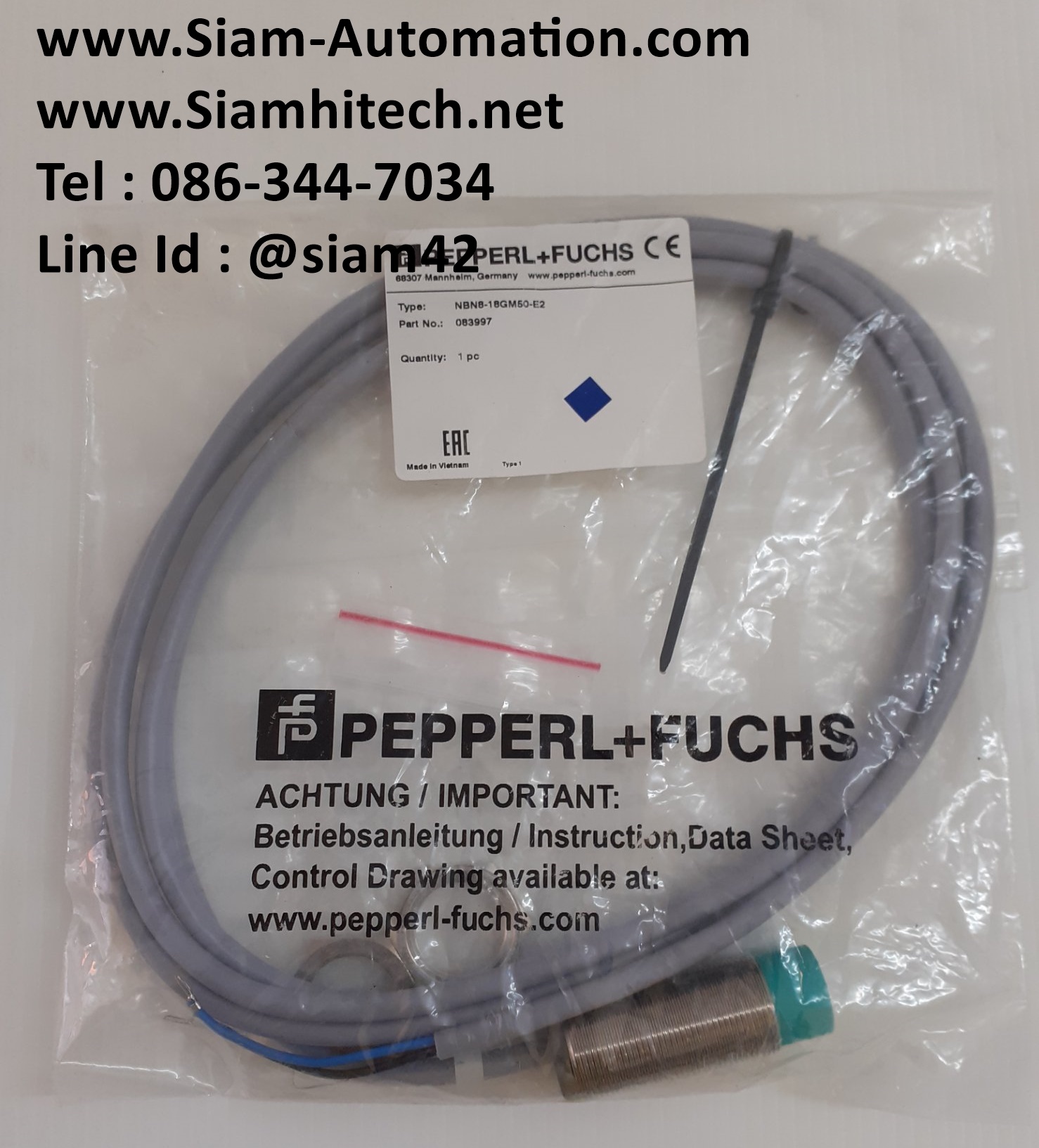 Pepperl + Fuchs รุ่น NBN8-18GM50-E2