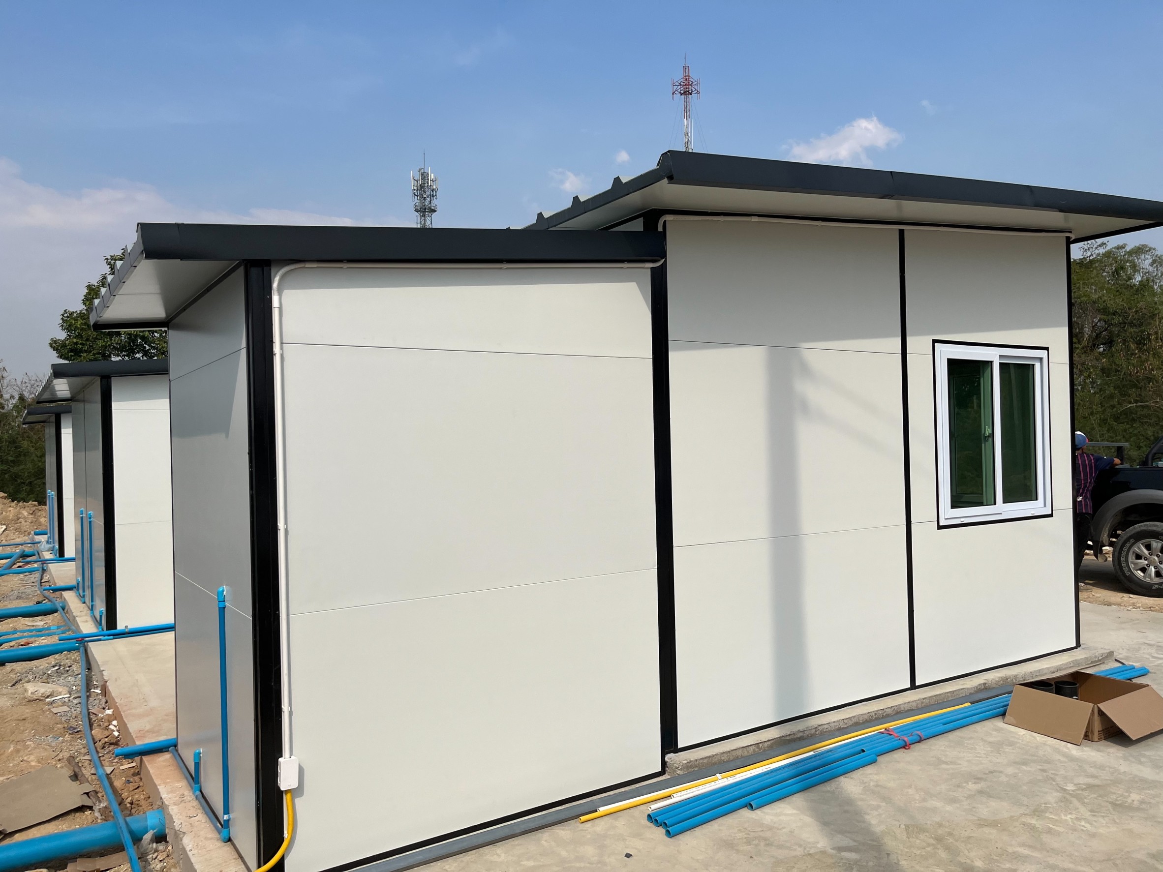 บ้านพักคนงาน บ้านพักพนักงาน ขนาด 3.60x18.30 เมตร ระยอง