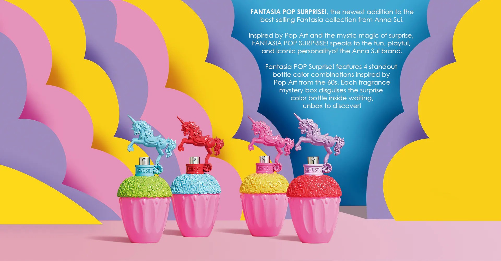 น้ำหอมแท้ Anna Sui Fantasia Pop Surprise 50ml กล่องเทสเตอร์ สีชมพูเหลือง