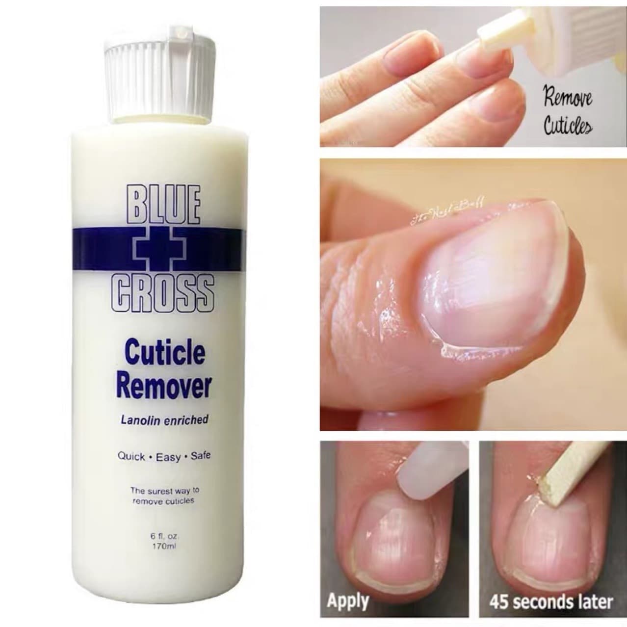 น้ำยาตัดหนังเล็บ BLUE CROSS Cuticle remover 170ml และ 473ml