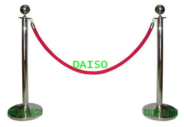 เสากั้นคนเดินสแตนเลสแบบสายคล้อง เสากั้นทางเดิน