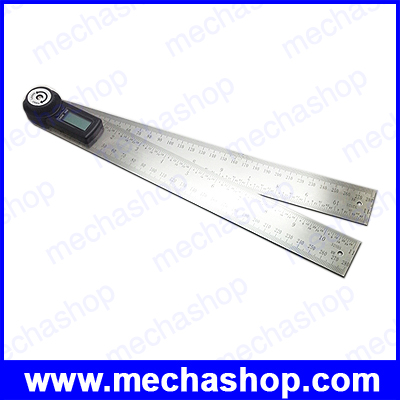 ไม้บรรทัดวัดมุมดิจิตอล เครื่องวัดองศาดิจิตอล มิเตอร์วัดมุมดิจิตอล 2in1 Digital Angle Finder Meter Protractor Ruler 360 องศา 600mm(300mmx2)
