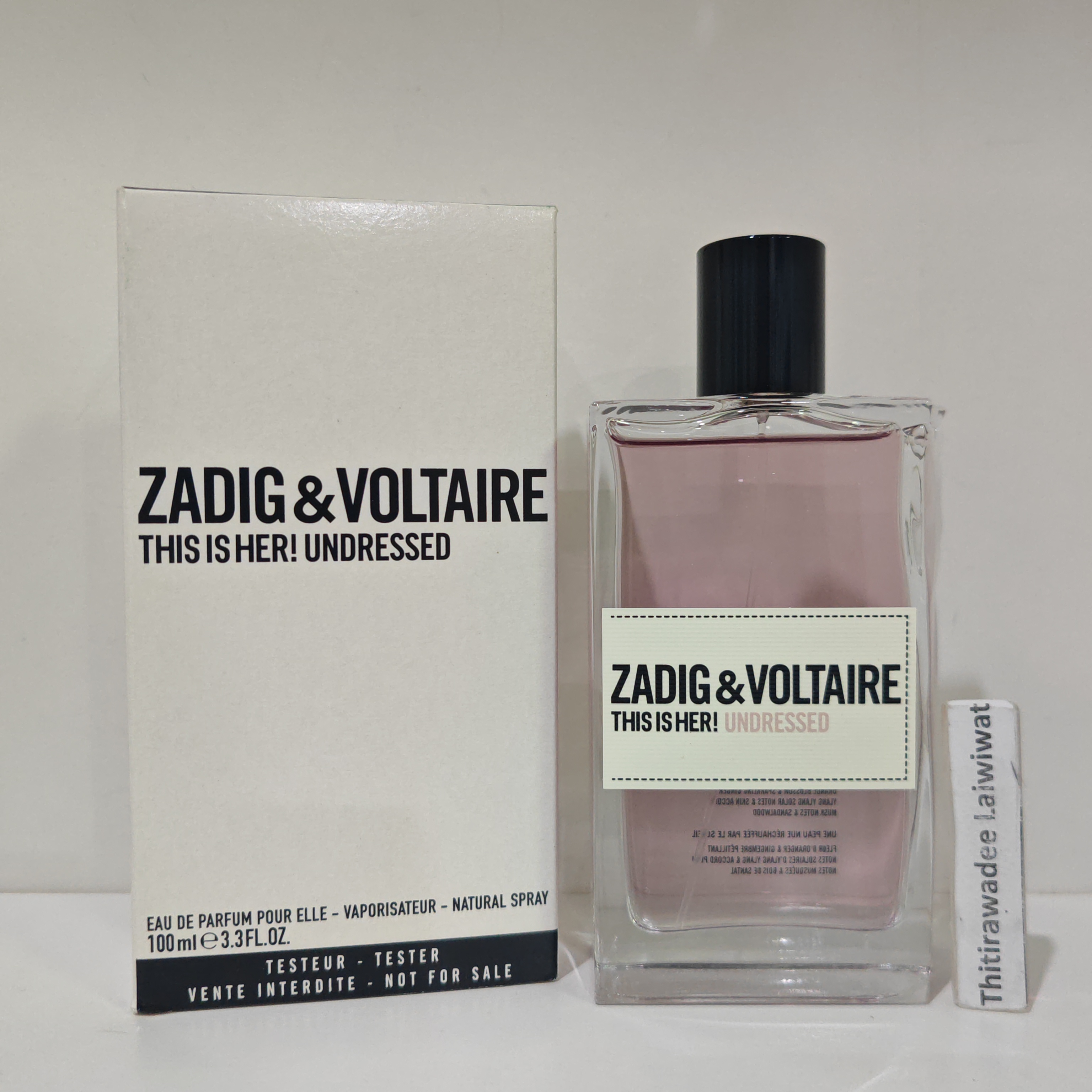 น้ำหอม Zadig & Voltaire THIS IS HER! UNDRESSED Pour Elle EDP 100ml กล่องเทสเตอร์ขาว