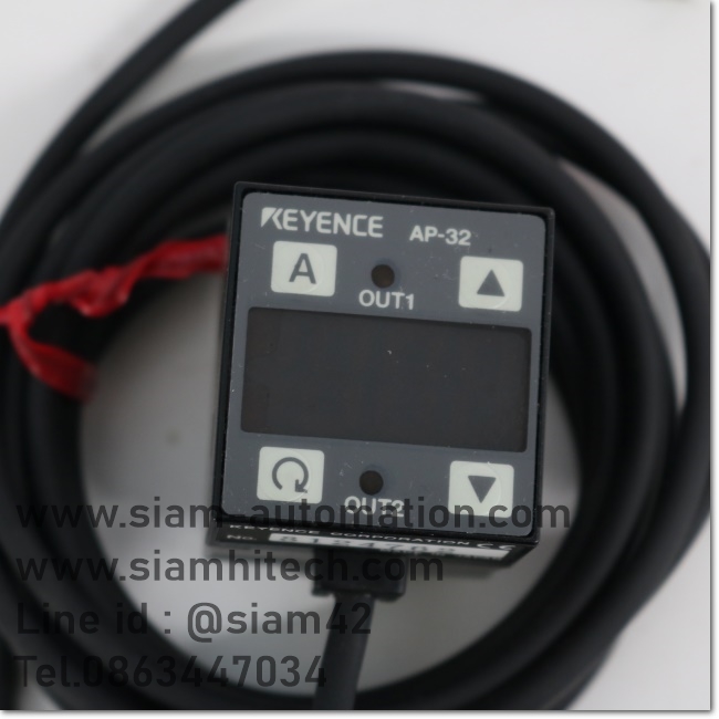 Keyence รุ่น AP-32 (ยูนิตหลัก, ชนิดแรงดันบวก, 100 kPa, NPN ) ( USED )