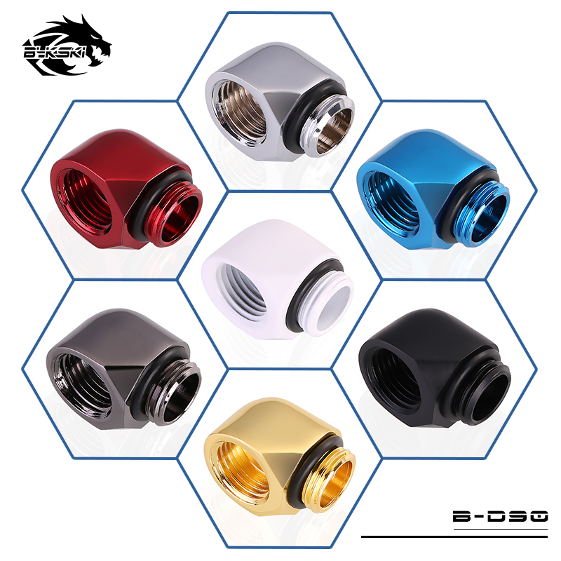 Bykski G1/4 Male to Female 90 Degree Elbow Fitting B-D90