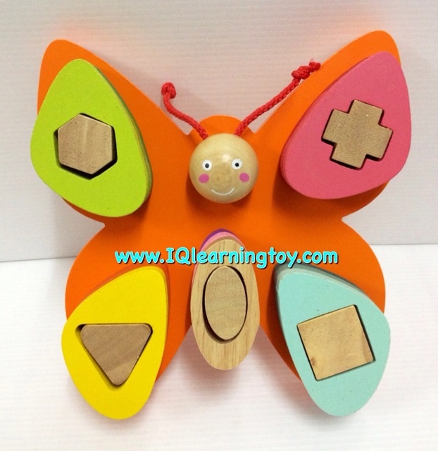 Butterfly sorting board ชุดผีเสื้อสวมหลัก เรียนรู้เรื่องรูปทรง สี และการพัฒนาการกล้ามเนื้อมือและสายตา การฝึกสมอง ฝึกสมาธิ ส่่งฟรี