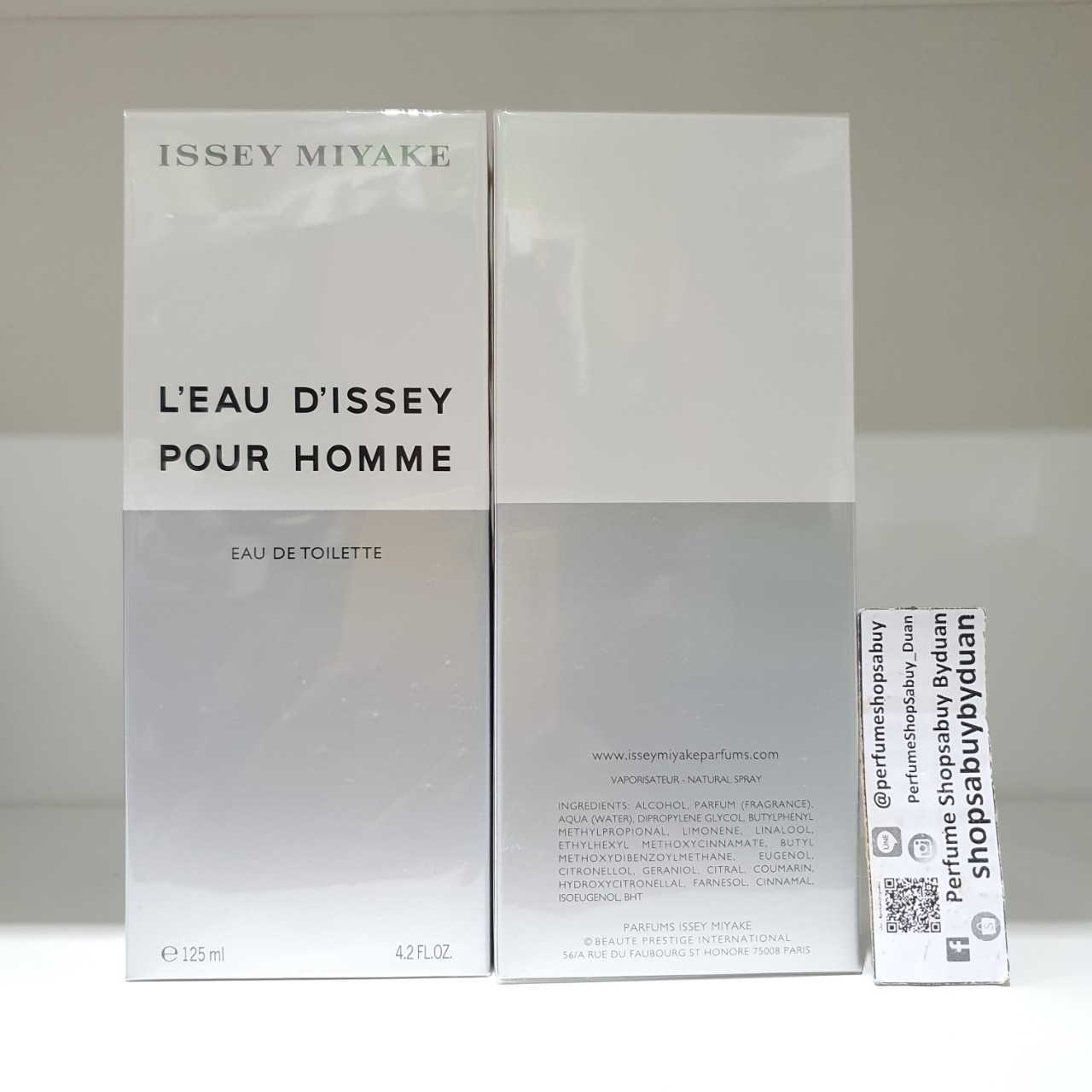 น้ำหอม Issey Miyake L'Eau D'Issey Pour Homme for Men EDT 125 ml.กล่องซีล
