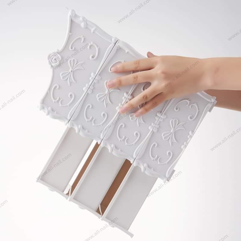 ชั้นวางอุปกรณ์ทำเล็บ วางอุปกรณ์ต่างๆ วัสดุพลาสติก มี2สีให้เลือก