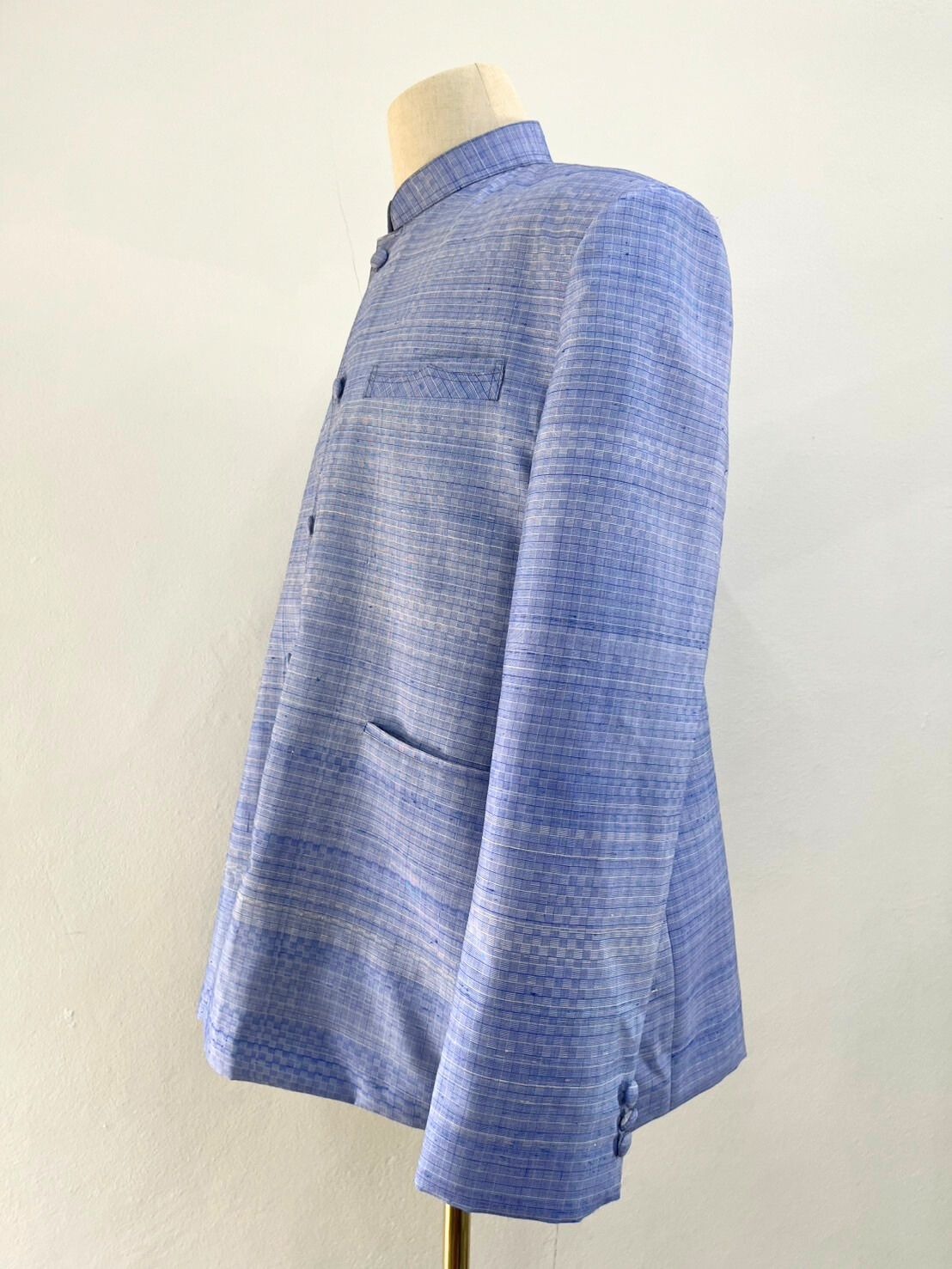 สั่งตัด (ไม่รวมผ้า) เสื้อสูท คอพระราชทาน แขนยาว แบบดั้งเดิม เลือกตาม Size