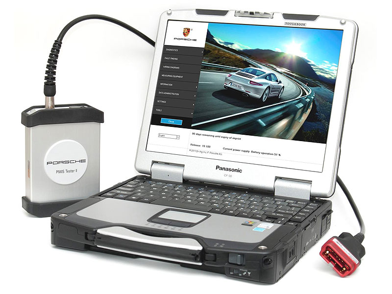 เครื่องมือวิเคราะห์ Porsche Piwis tester 2 เวอร์ชั่น 18.50