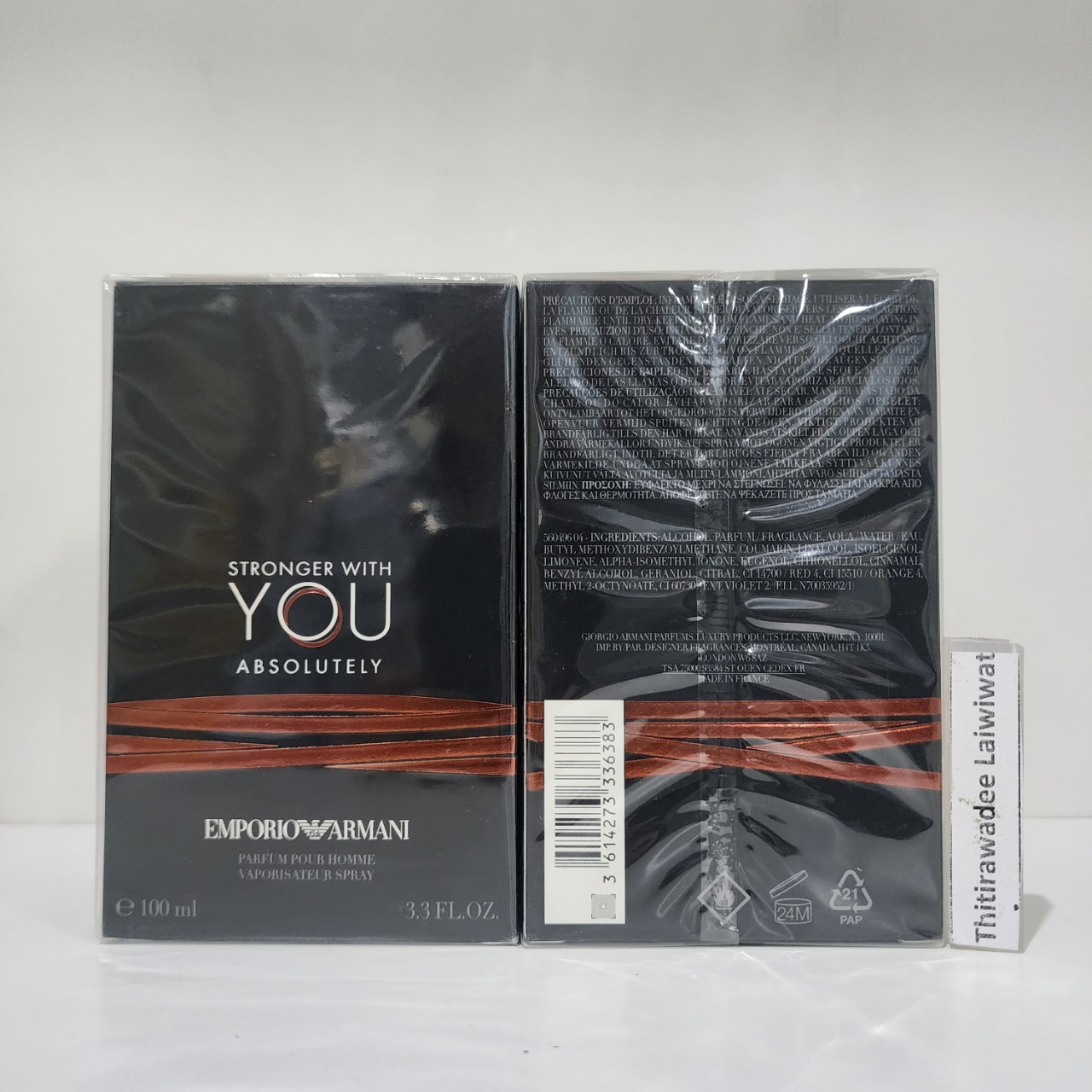 น้ำหอมแท้ Giorgio Armani Stronger With You Absolutely Parfum 100ml กล่องซีล P-Gi0rgi0