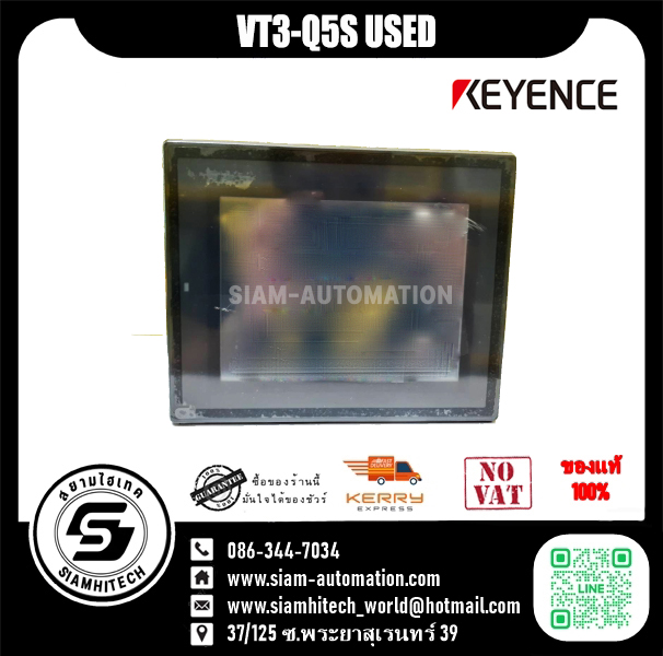 Touch screen Keyence รุ่น VT3-Q5S USED 24 VDC มือ2 สภาพ 90%