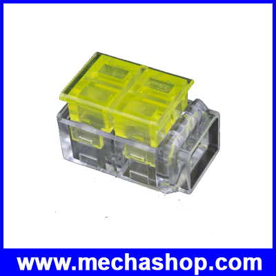 ลูกเต๋าเชื่อมต่อสายไฟแบบสองขา ขั้วต่อสายไฟ wire connectors two pin ใช้กับสายไฟขนาด 1.5-2.5 SQ.MM บรรจุ 20ชิ้น/แพ็ค