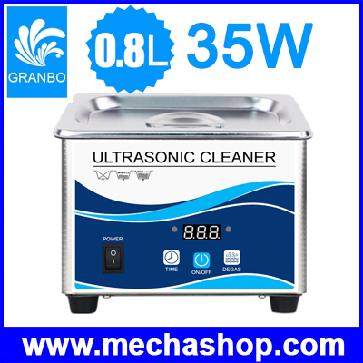 เครื่องล้างอัลตร้าโซนิค Digital Ultrasonic cleaner 35W 800ml Sonicator bath 40Khz degas for gold sliver Jewelry glasses jade necklace oxides rust oil washer