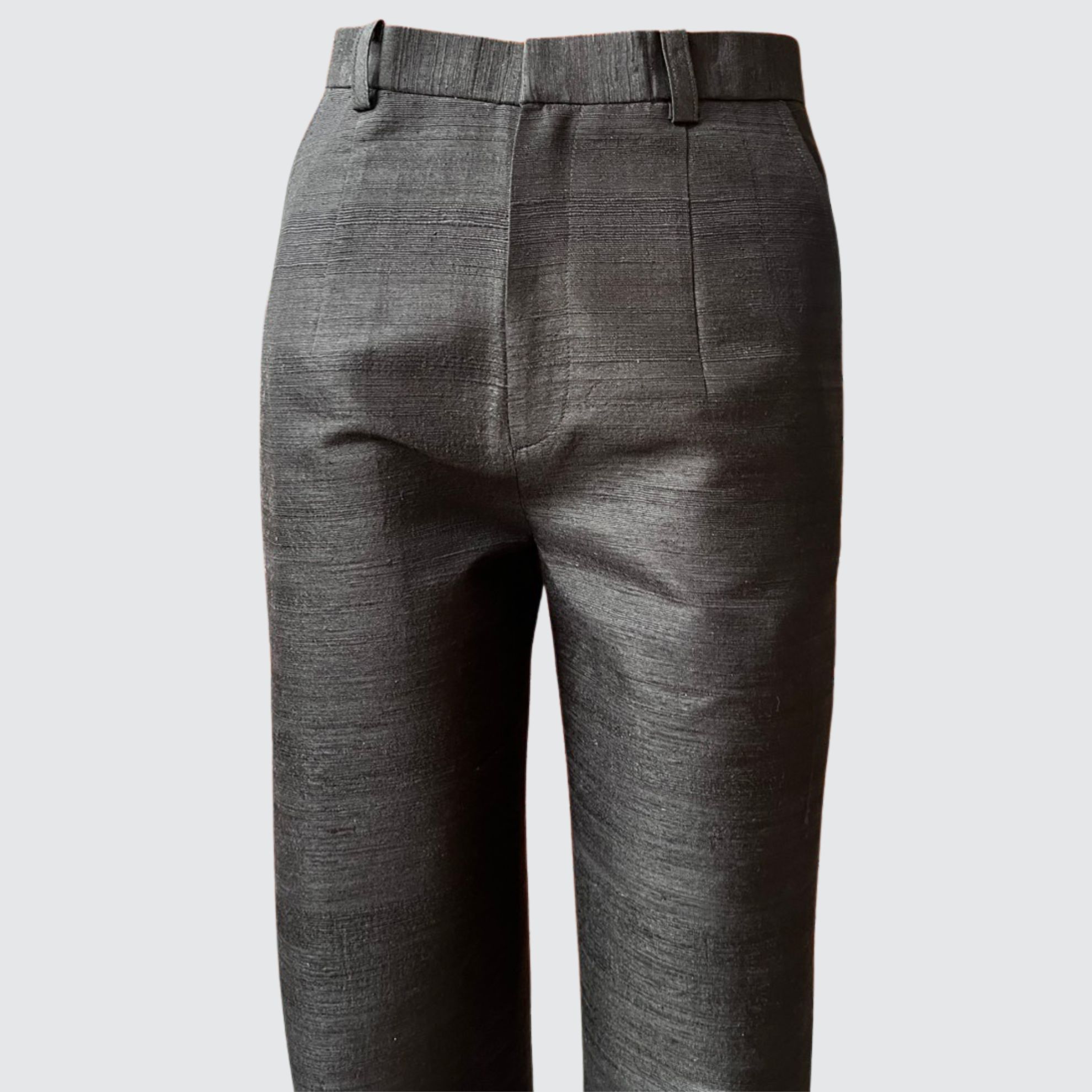 กางเกง ตัดเย็บจากไหมลืบ เนื้อหยาบ ไหมแท้100% | ตัดเย็บตามรูปร่าง | เลือกผ้า ส่งไซส์ได้