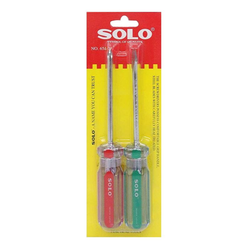 ชุดไขควงด้ามลายสี 2 ตัว/ชุด SOLO