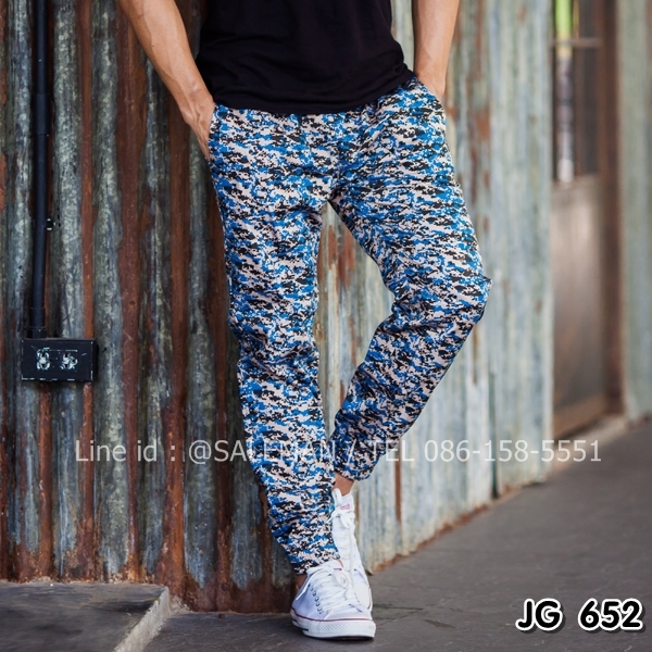 กางเกง jogger ลายทหาร JG652