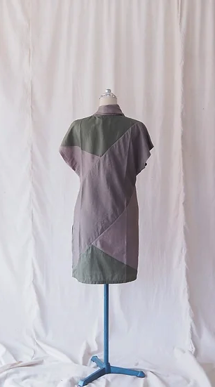 ชุดผ้าไหมตัดสำเร็จ เสื้อตัวยาว รอบอก 36 นิ้ว เฉดสีเขียวมะกอก รหัส WR-CT0507661