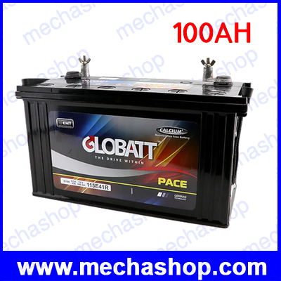 Globatt Pace แบตเตอรี่สำหรับเก็บพลังงานแสงอาทิตย์ ชนิด Deep Cycle แบบ Double chamber Sealed จ่ายกระแสไฟ (CCA) ได้สูงกว่าแบตเตอรี่ทั่วไป Globatt 100AH