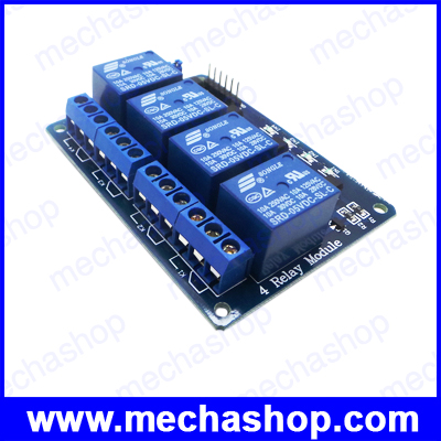 บอร์ดรีเลย์ รีเลย์โมดูล รีเลย์บอร์ดควบคุม 5V 4-Channel Relay Module Shield 250V/10A