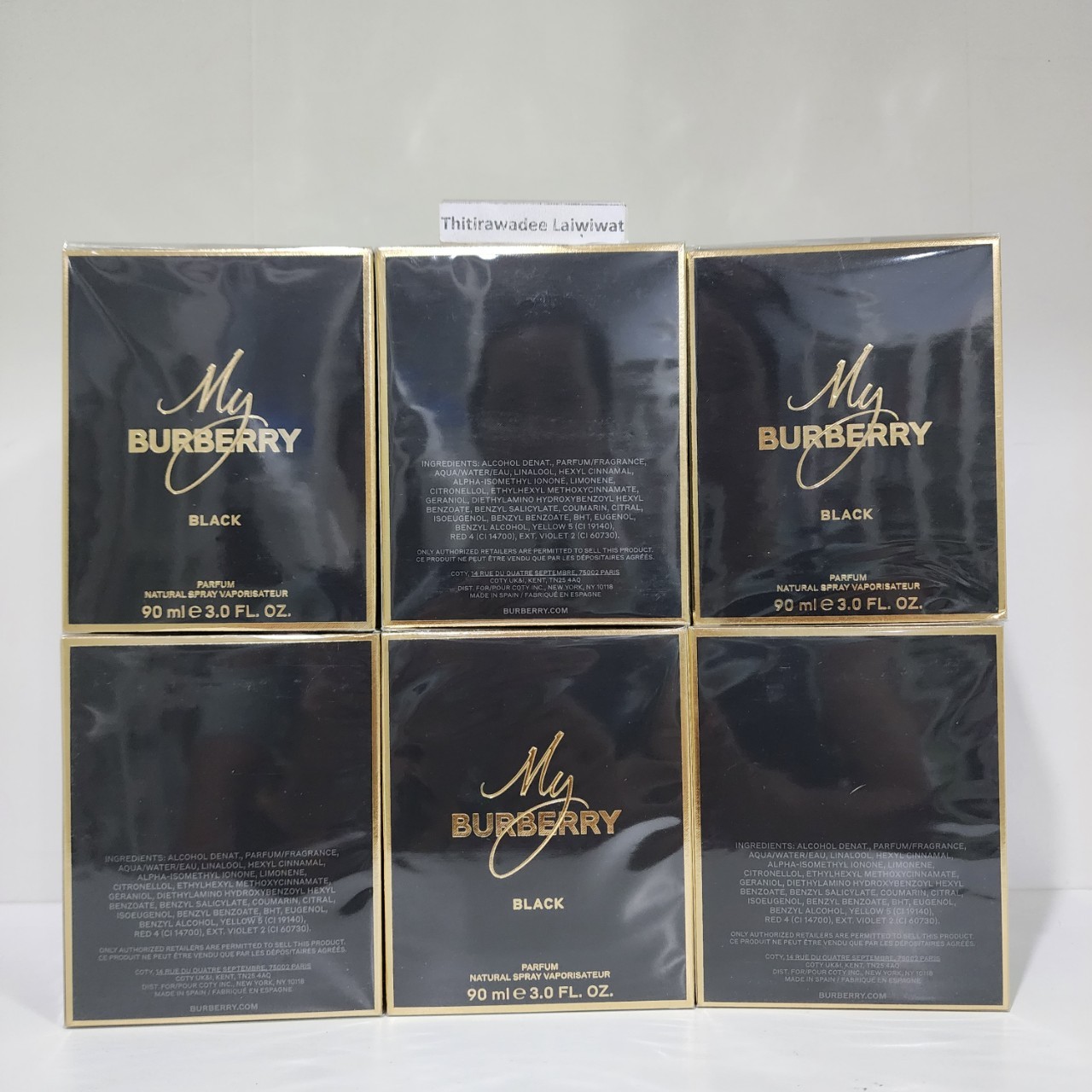 น้ำหอมแท้ Burberry My Burberry Black Parfum 90ml กล่องซีล