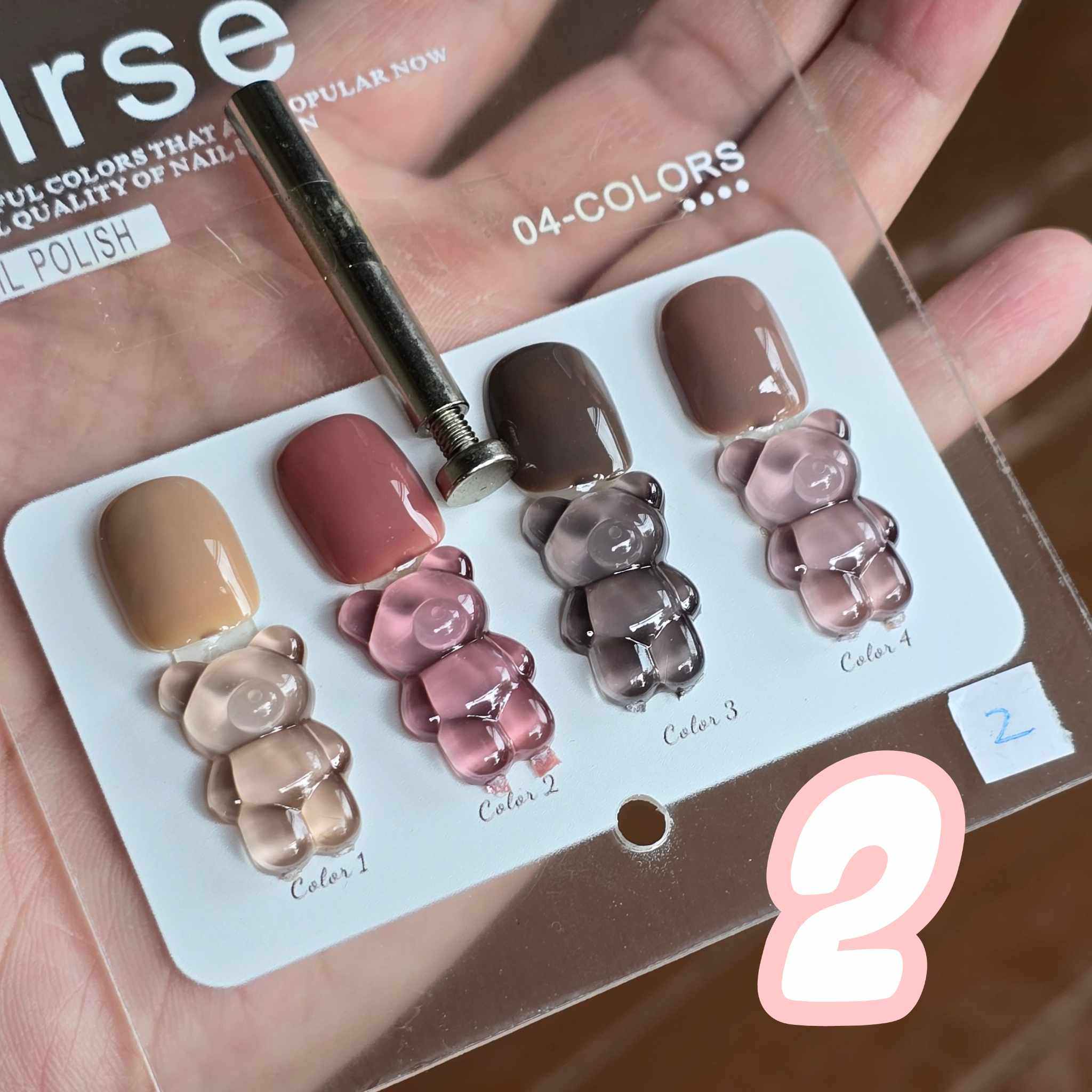 สีเจลทาเล็บ แบรนด์Dirse มีให้เลือก5เซต พร้อมชาร์ต ขนาด12ml