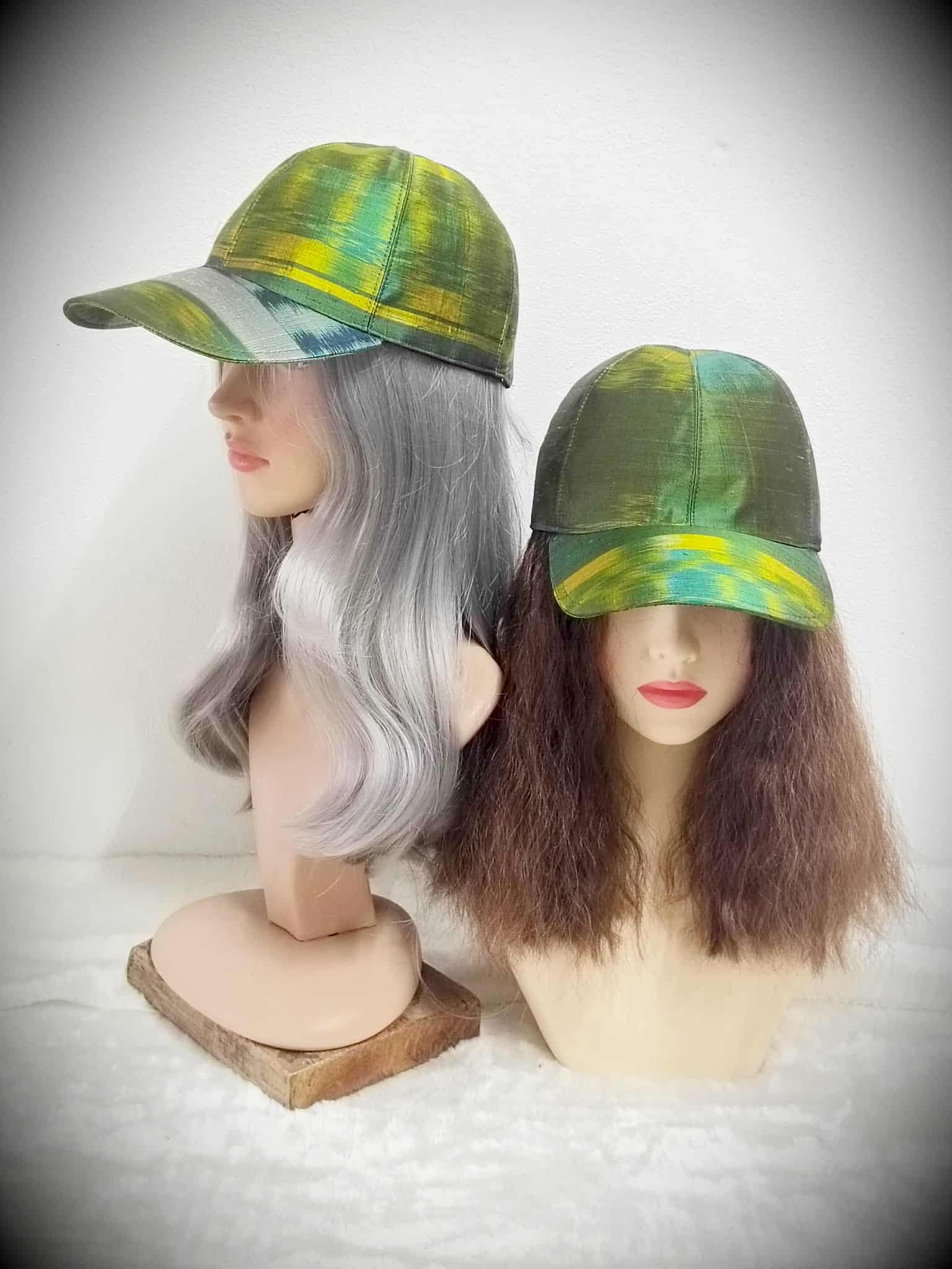 หมวก Cap ไหมแท้ เนื้อไหมลืบมีขี้ไหม ผิวสัมผัสหยาบนุ่ม ปรับไซส์ได้ สีคละสี รหัส WH-116-HD0912685