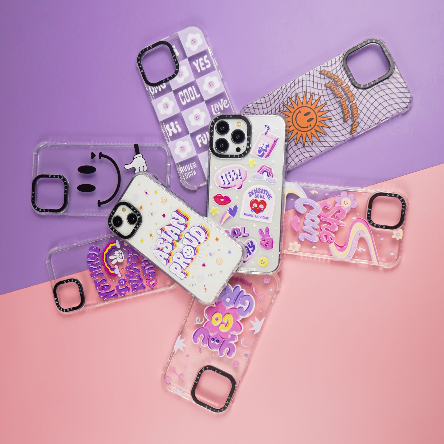 เคสโทรศัพท์ iPhone เคสใส สกรีนลายน่ารัก เน้นมุมกันกระแทก สำหรับ11/13/13ProMax