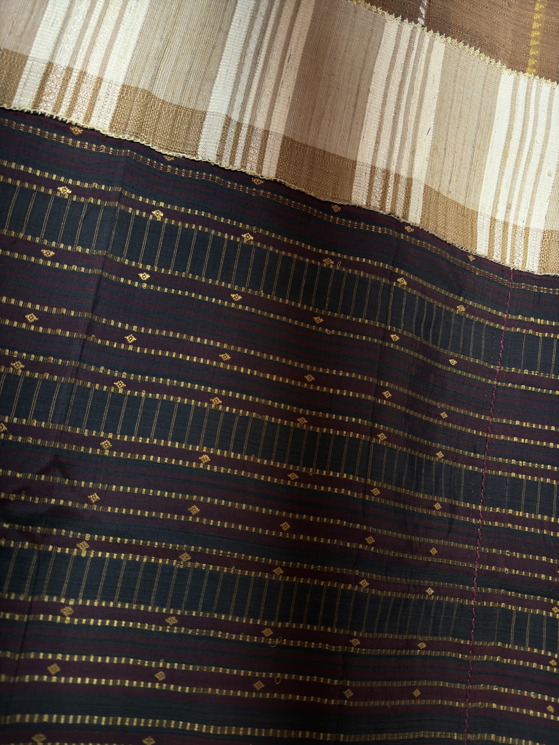 ซิ่นจกขิดไหม ขนาด1x2เมตร สีดำ รหัส R4F-155-1204681