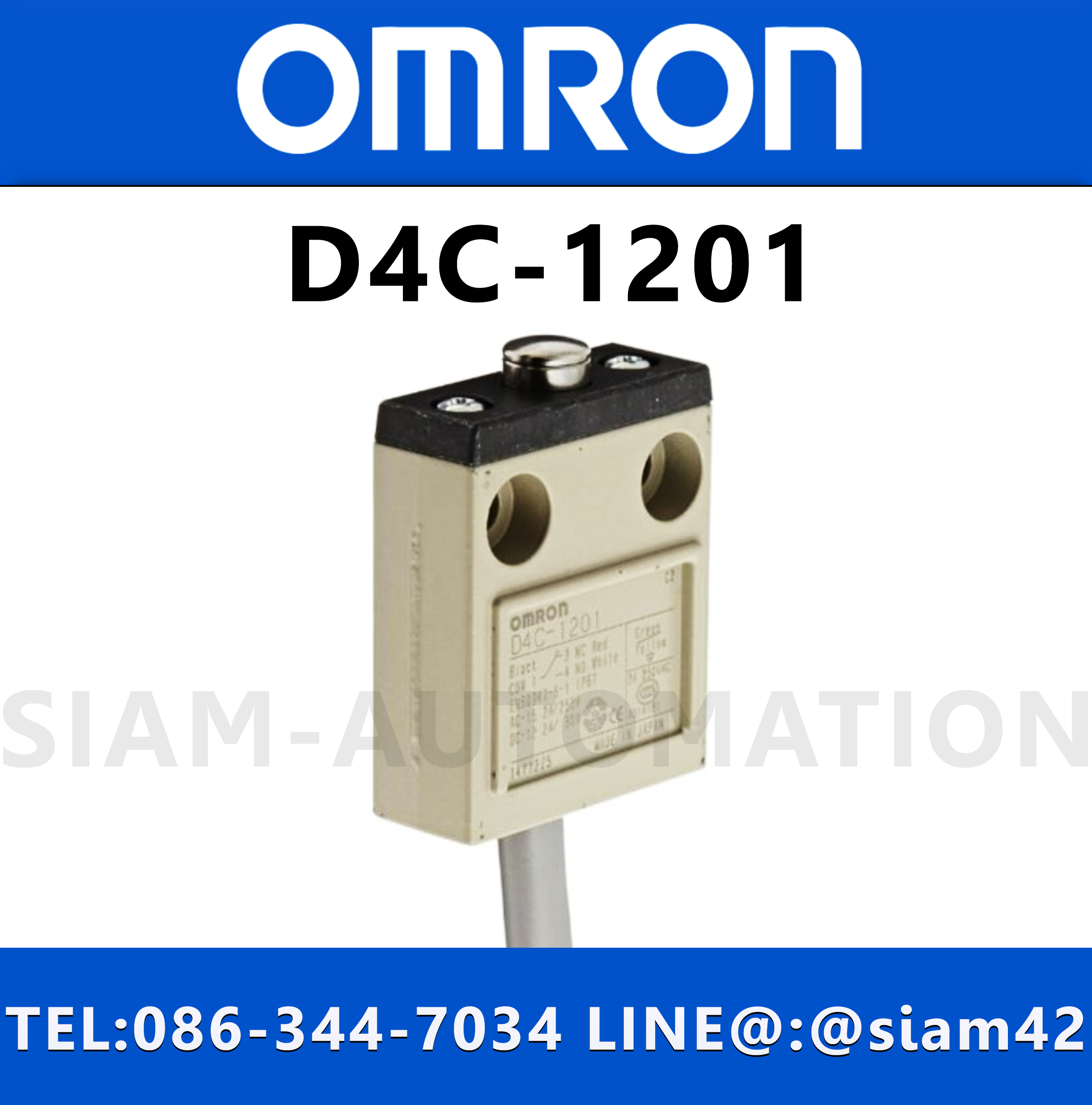 Limit Switch ยี่ห้อ OMRON รุ่น D4C-1201 (New)