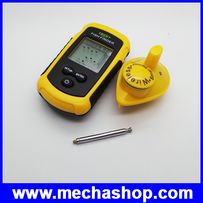 เครื่องโซน่าหาปลา Sonar Fish Finder แบบ Wireless ไร้สายระยะไกล 35m ความลึก 40M/131FT รุ่น FFW1108-1 อัพเกรดใหม่จอสี