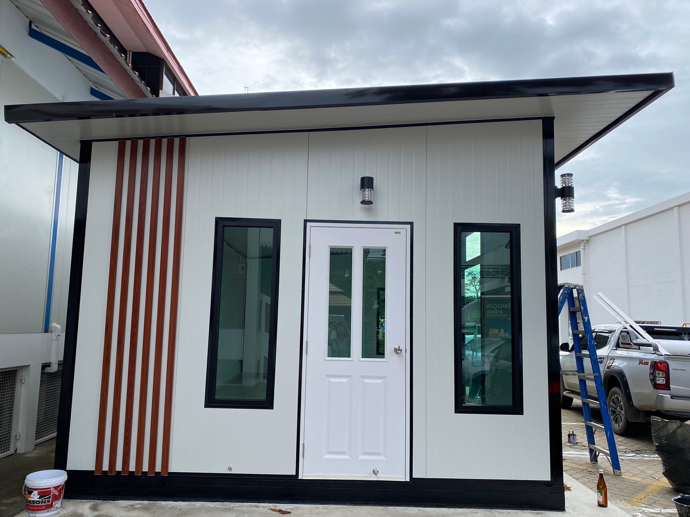 ออฟฟิศสำเร็จรูป บ้านสำเร็จรูป 4.00x8.00 เมตร