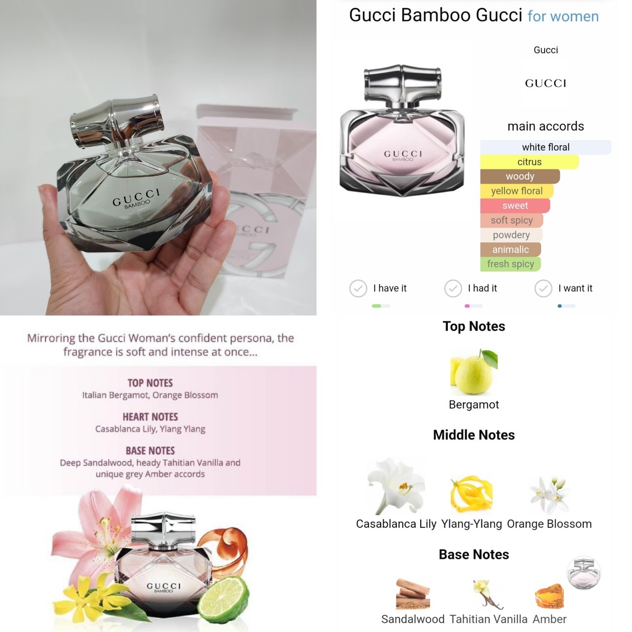 น้ำหอมแท้แบ่งขาย Gucci Bamboo EDP 💕Travel Size แบบทดลอง