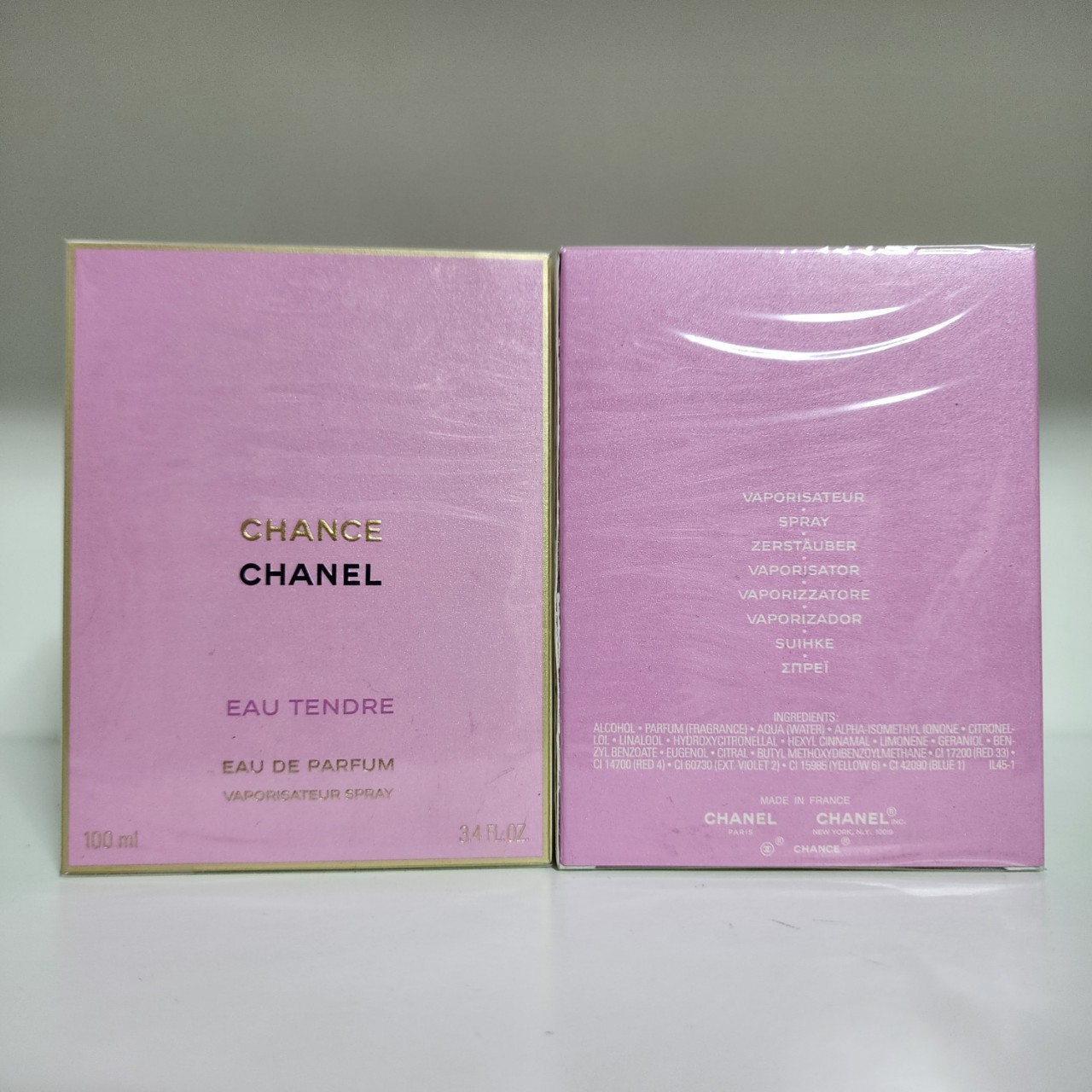 น้ำหอม Chanel Chance Eau Tendre Eau de Perfume ขนาด100ml กล่องซีล