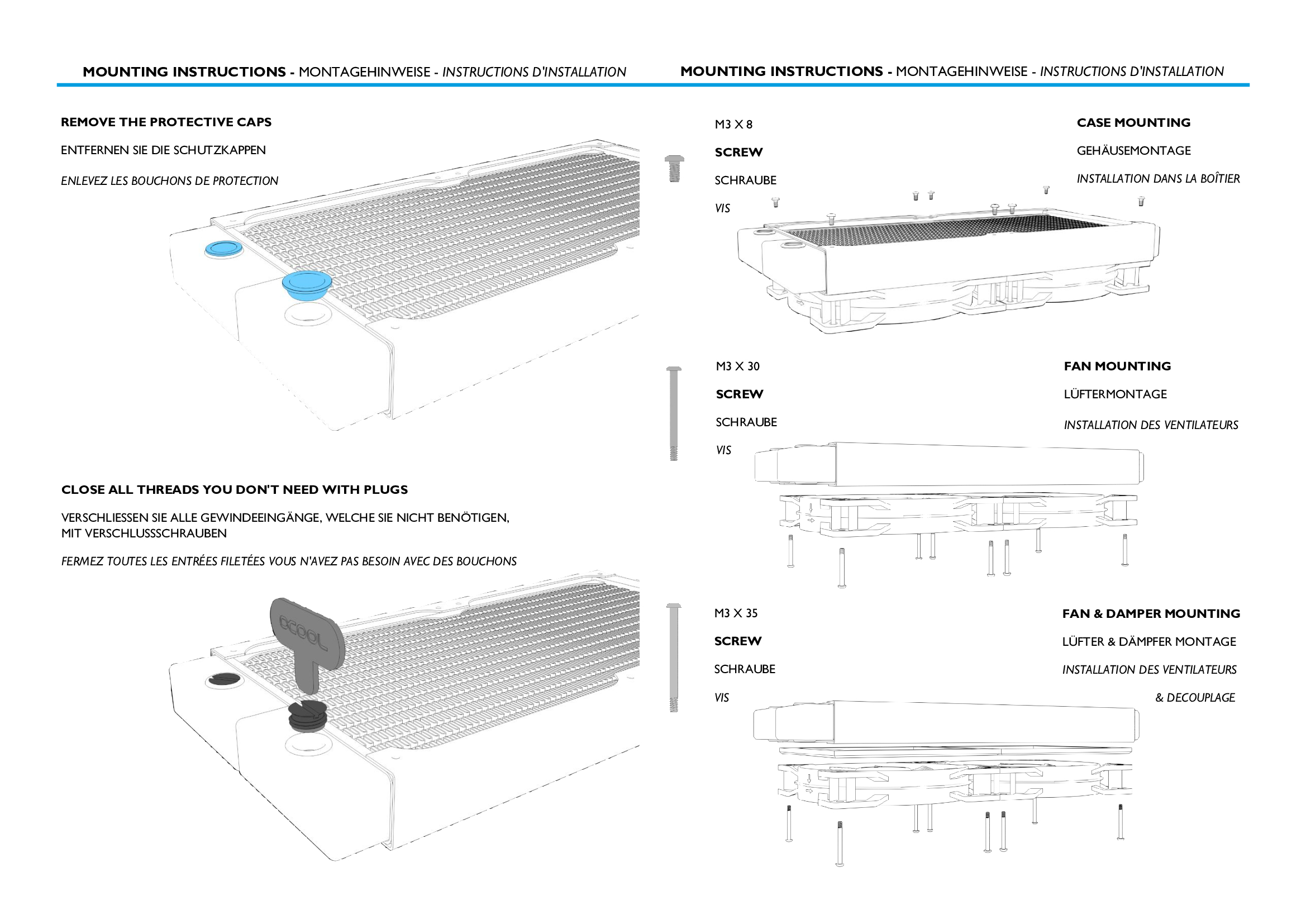 Alphacool NexXxoS ST30 Full Copper 360mm radiator V.2