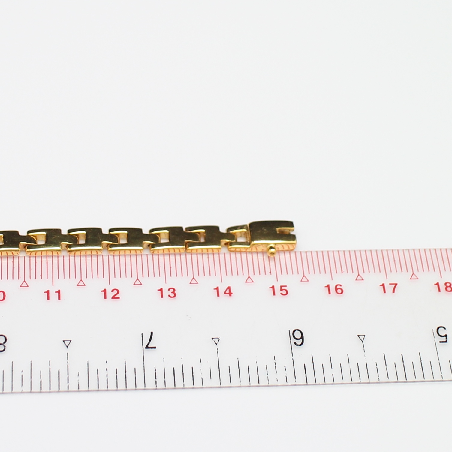 BL25026 สร้อยข้อมือเพชรแถวครึ่งเส้น เพชรแท้ 20 เม็ด 0.80 กะรัต ทองแท้ 14k นน.รวม 18 กรัม ยาว 15.5 ซม. เพชรไฟดี