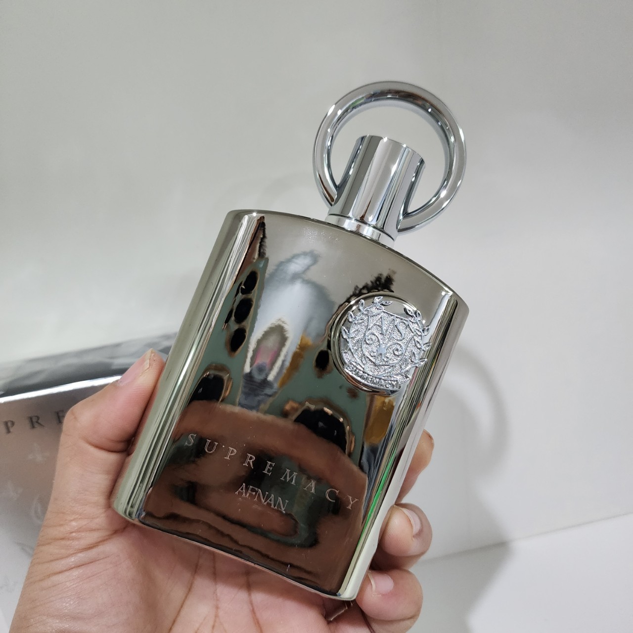 น้ำหอมแท้ Afnan Supremacy Silver Perfumes for men 150ml กล่องเทสเตอร์ โคลนนิ่งกลิ่น Creed Aventus มาเลยจ้า)