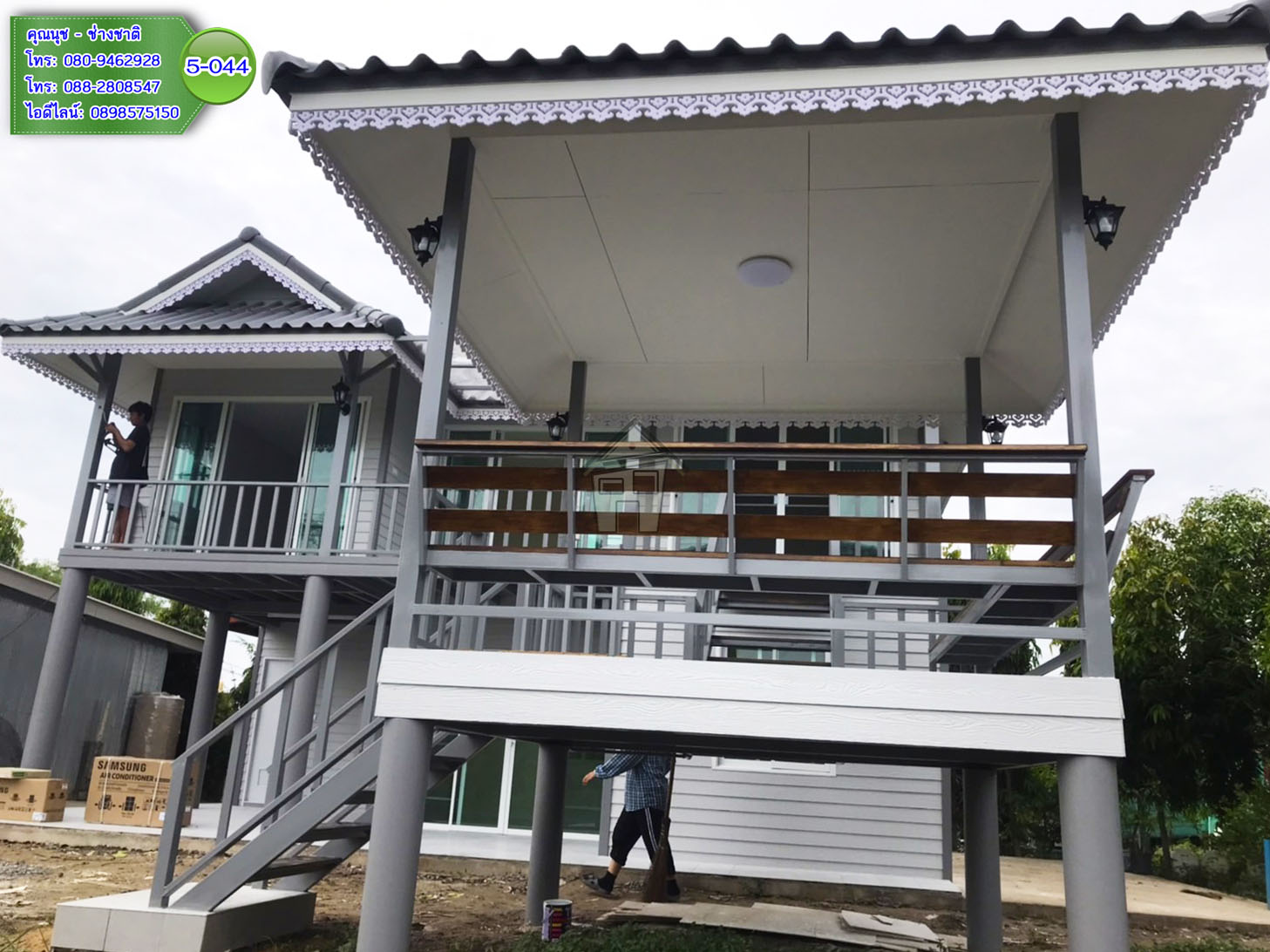 5-044 บ้านน็อคดาวน์ - บ้านหลังใหญ่ - ทรงมะนิลา