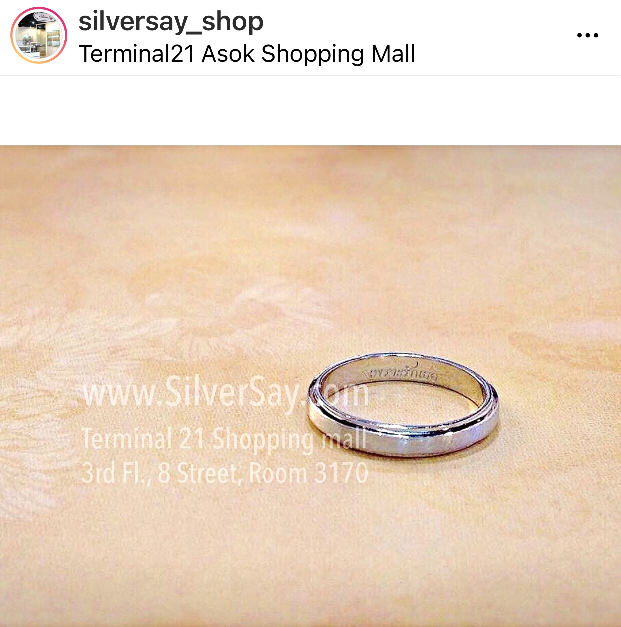 แหวนเกลี้ยง 3 มม.ขอบข้างลดระดับรอบวง/ขัดเงา/สำหรับสลักชื่อ