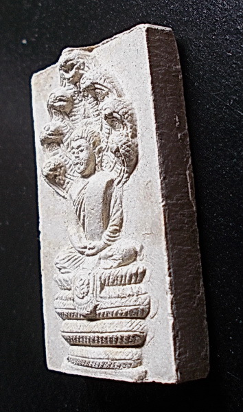 พระประจำวัน(นาคปรก) หลวงพ่อเต๋ คงทอง วัดสามง่าม จ.นครปฐม พ.ศ. 2511 หลังยันต์มีตรายาง