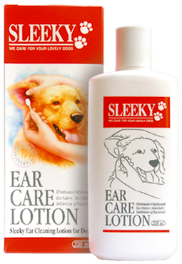 โลชั่นเช็ดทำความสะอาดหูสุนัข SLEEKY ขวดใหญ่ 220 ซีซี