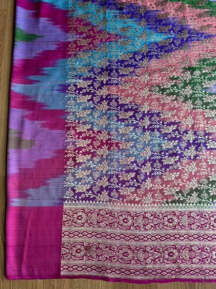 ซิ่น ผ้าปาโตล่า เส้นยืนไหมแท้ ขนาด 110x230ซม สีคละสี รหัส N9-SIL-1118660942