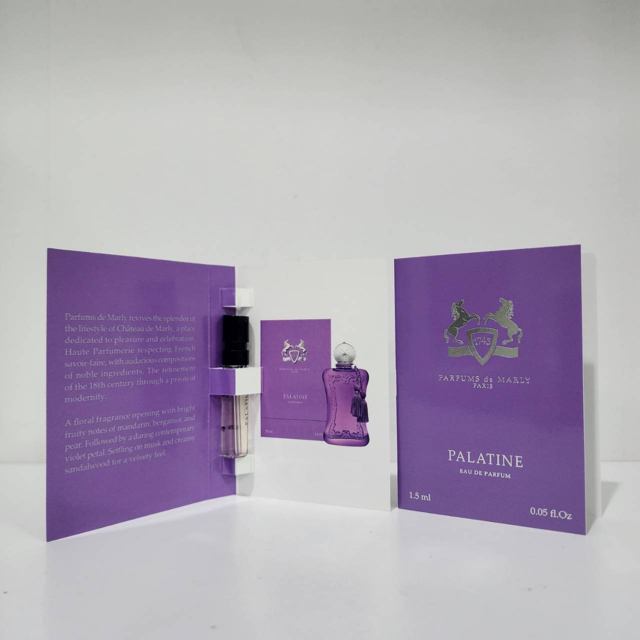 น้ำหอมไวออลหลอดทดลอง Parfums De Marly Palatine EDP 1.5ml Spray Sample Vial แบบหลอดทดลอง น้ำหอมไวออลแบบหลอด