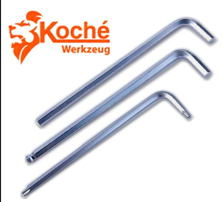 KOCHE กุญแจหกเหลี่ยม ขนาดมิล สั้น โคเช่