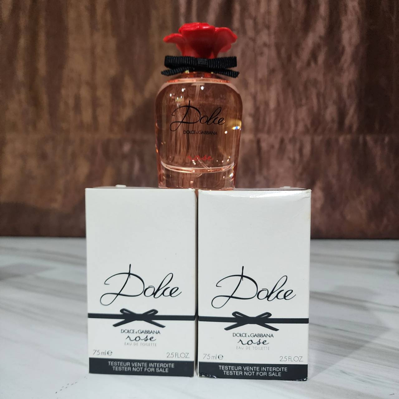 น้ำหอมแท้ D&G Dolce & Gabbana Dolce Rose Eau de Toilette 75ml กล่องเทสเตอร์